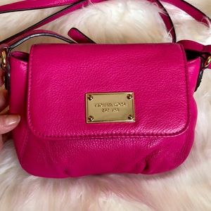 Michael Kors Bedford style fuchsia pink crossbody
